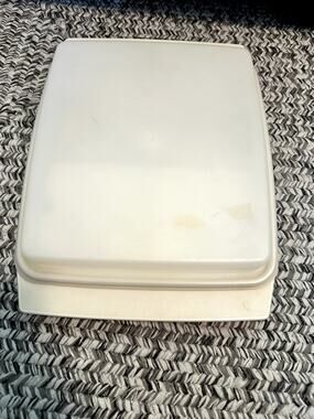 Tupperware Vtg Deviled Egg Keeper Carrier Tray Cream with Trays & Lid 723-3